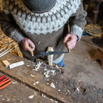 James Crombie in his workshop 2018